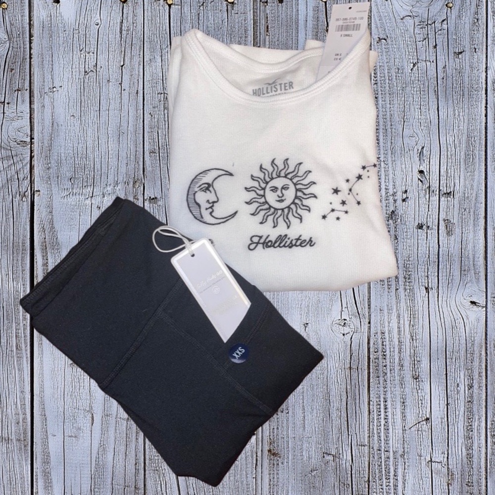 Hollister Long-Sleeve & Leggings Set